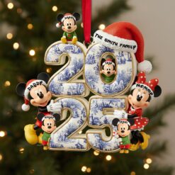 Alternative view of Adorable Family Christmas Acrylic Ornament - Personalized Gifts For Family 03TOLU300925