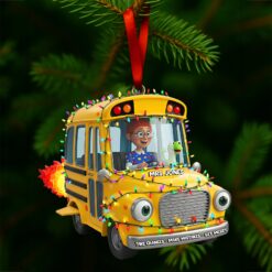 Adventure Bus Custom Photo Ornament - Personalized Christmas Gifts For Teachers 06NALU160925