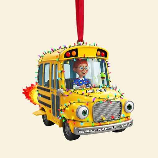 Adventure Bus Custom Photo Ornament - Personalized Christmas Gifts For Teachers 06NALU160925 - Image 5