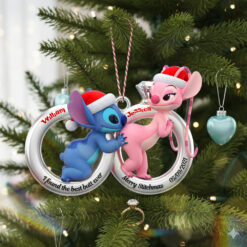 Alternative view of Alien Couple Ornament - Personalized Gifts For Couple Christmas Ornament 03OHMG120925