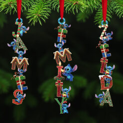 Alien Monster Alphabet Acrylic Ornament, Personalized Christmas Gifts 01ohta251025