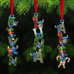 Alternative view of Alien Monster Alphabet Acrylic Ornament, Personalized Christmas Gifts 01ohta251025