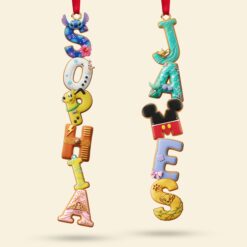 Alternative view of Alphabet Gingerbread Ornament - Personalized Gift For Christmas Ornament 05NATI231025