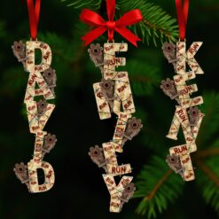 Alternative view of Alphabet Name Ornament - Personalized Christmas Gifts 03toqn291025