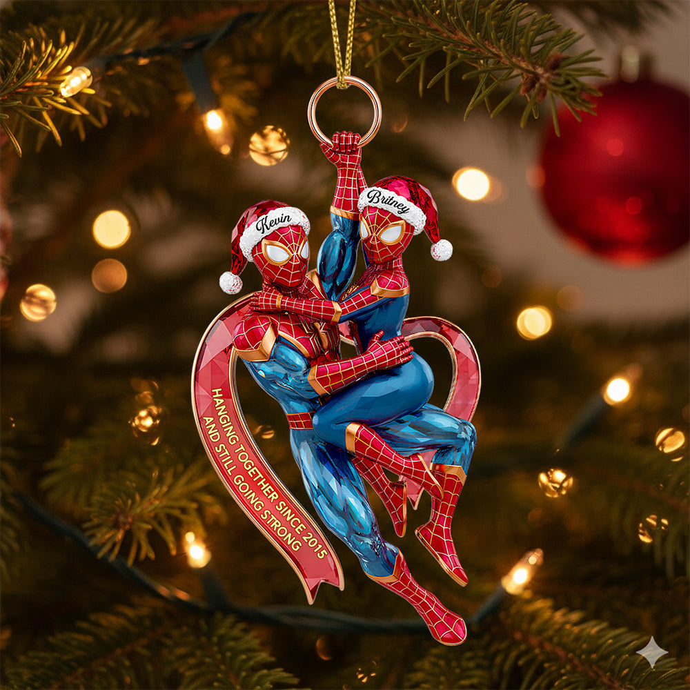 Amazing Couple Hanging Together Ornament, Personalized Gifts For Couple 06qhdt240925