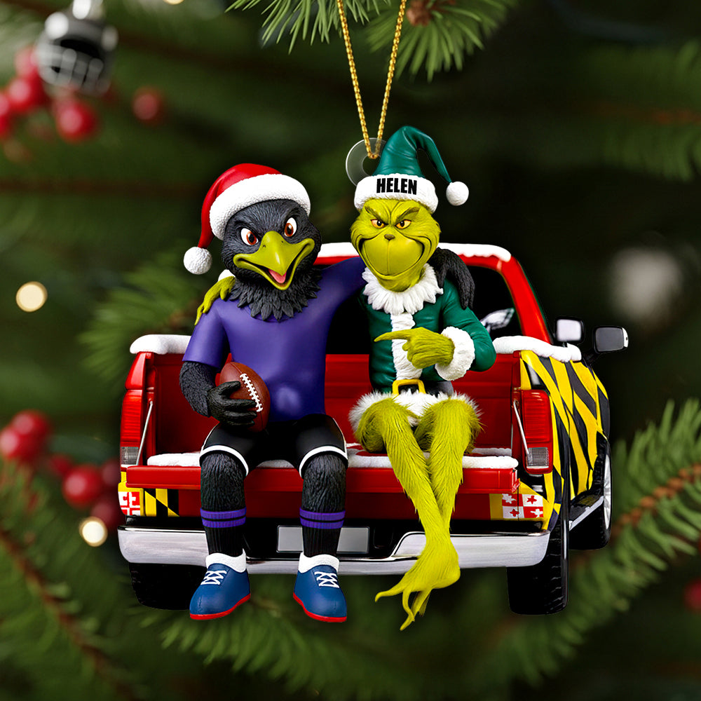 Alternative view of American Football Mascot Ornament - Personalized Gifts For Football Lovers 02ohdt100925