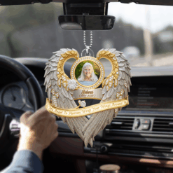 Alternative view of Angel In Heaven Car Ornament - Personalized Custom Photo Gift For Heaven 06HULU020825