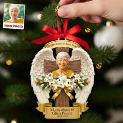 Angel Wings Christmas Ornament Custom Photo Gifts For Heaven 03HUDT120925