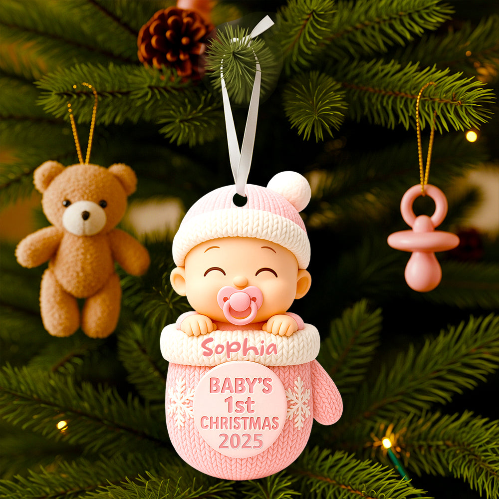 Baby First Christmas Ornament Personalized Gifts For Kids 03PGDT120825