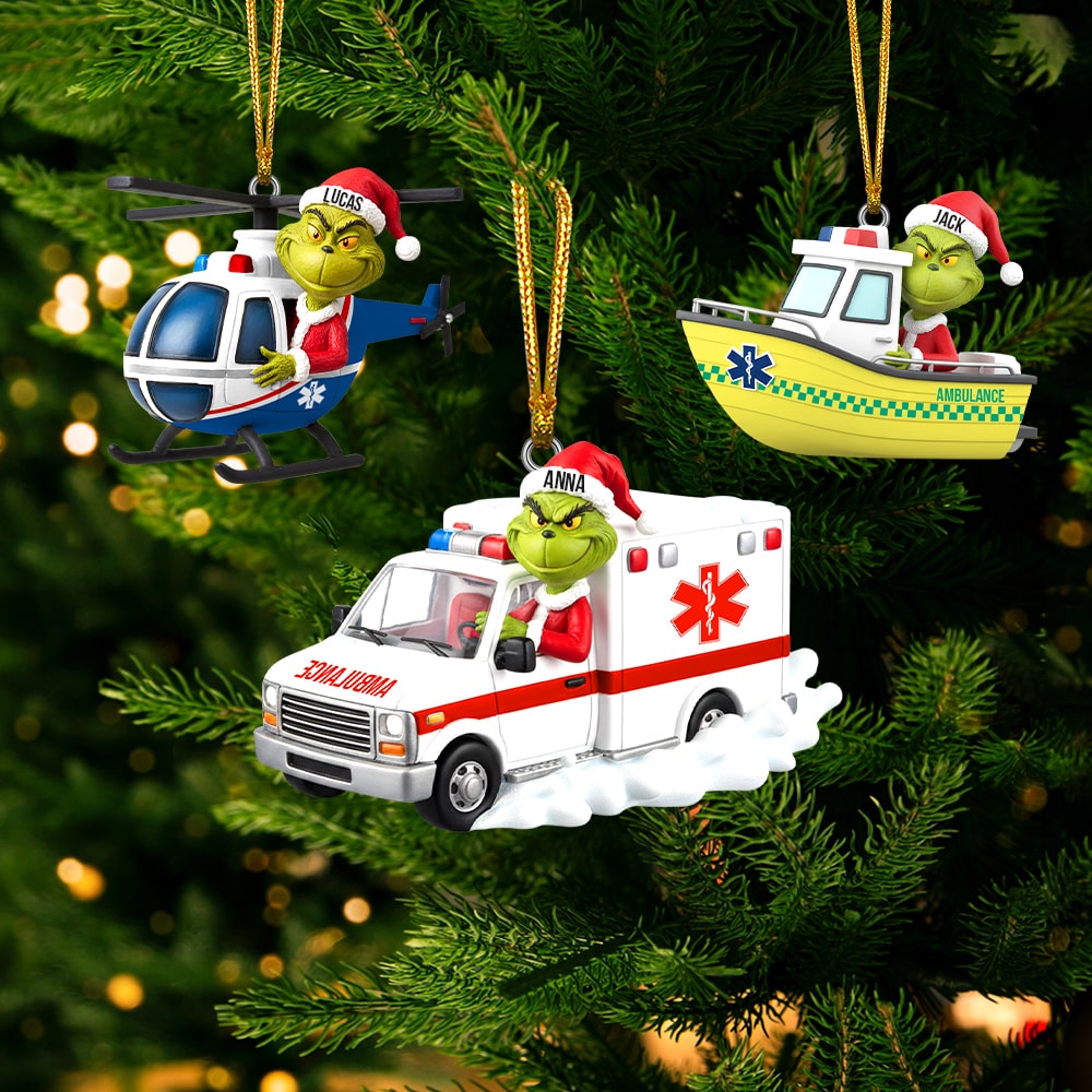 Badass Paramedic Christmas Ornament, Personalized Gifts For Paramedic 01qhtn130925