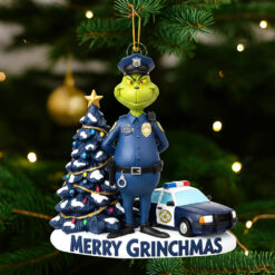 Alternative view of Badass Police Christmas Ornament, Personalized Gifts For Police Officer 03qhqn120925