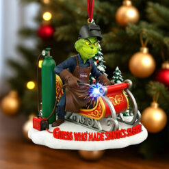 Badass Welder Christmas Ornament, Personalized Gifts For Welder 01qhqn130925