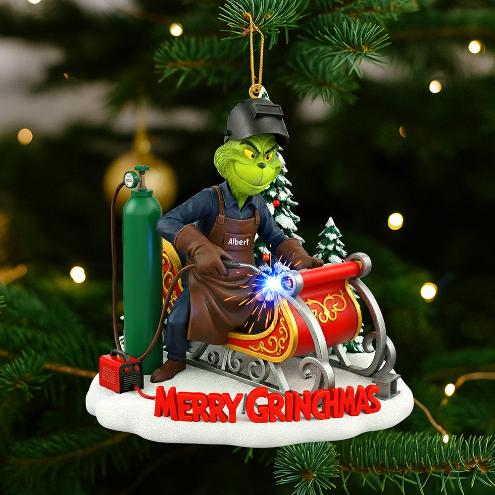 Alternative view of Badass Welder Christmas Ornament, Personalized Gifts For Welder 01qhqn130925