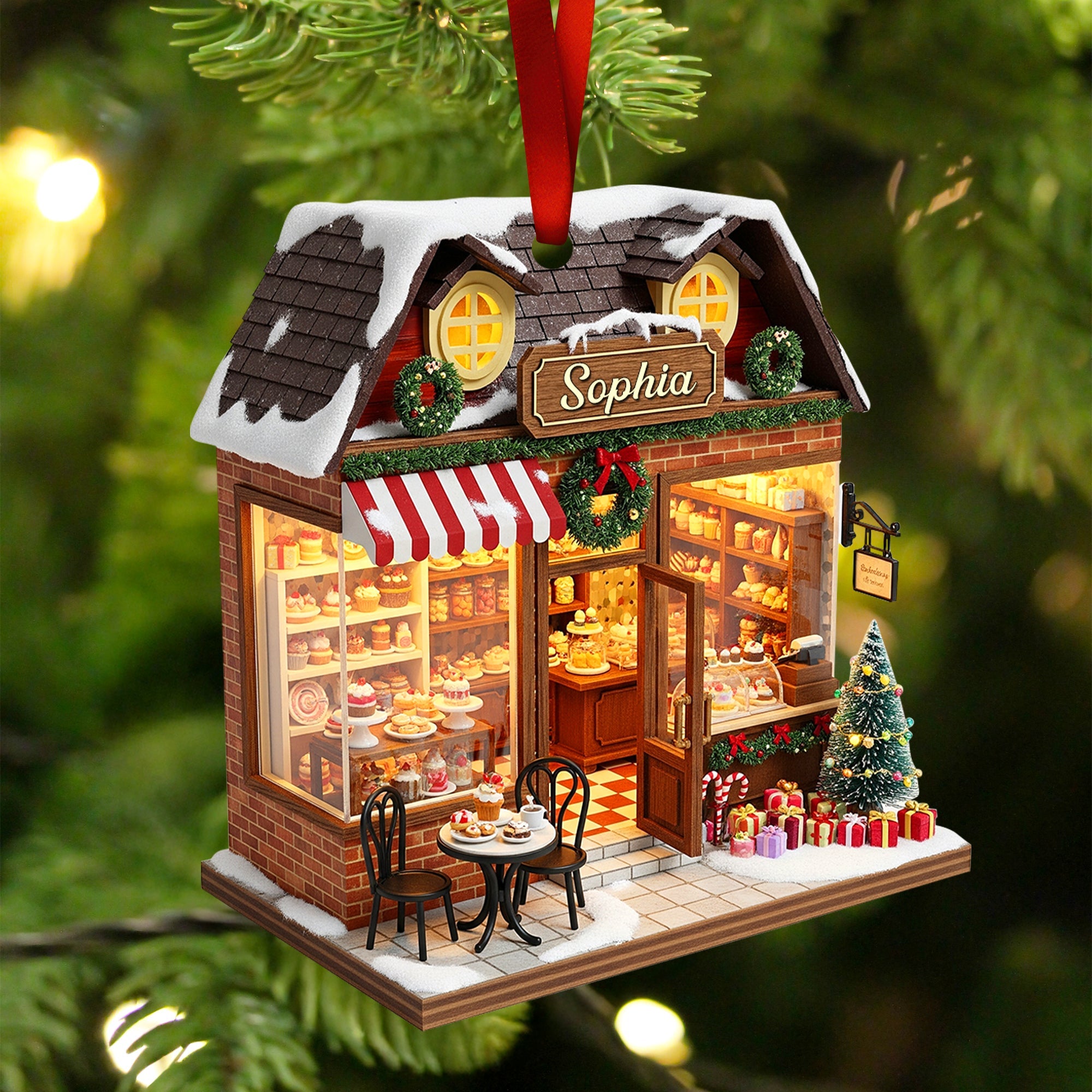 Bakery Miniature Christmas Ornament  - Personalized Gifts For Baking Lovers 06PGQN281025