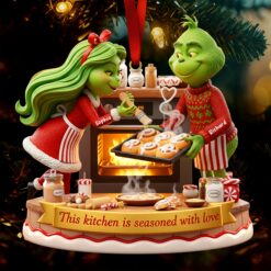 Alternative view of Baking Couple Christmas Ornament – Personalized Gifts For Couple 01paqn241025