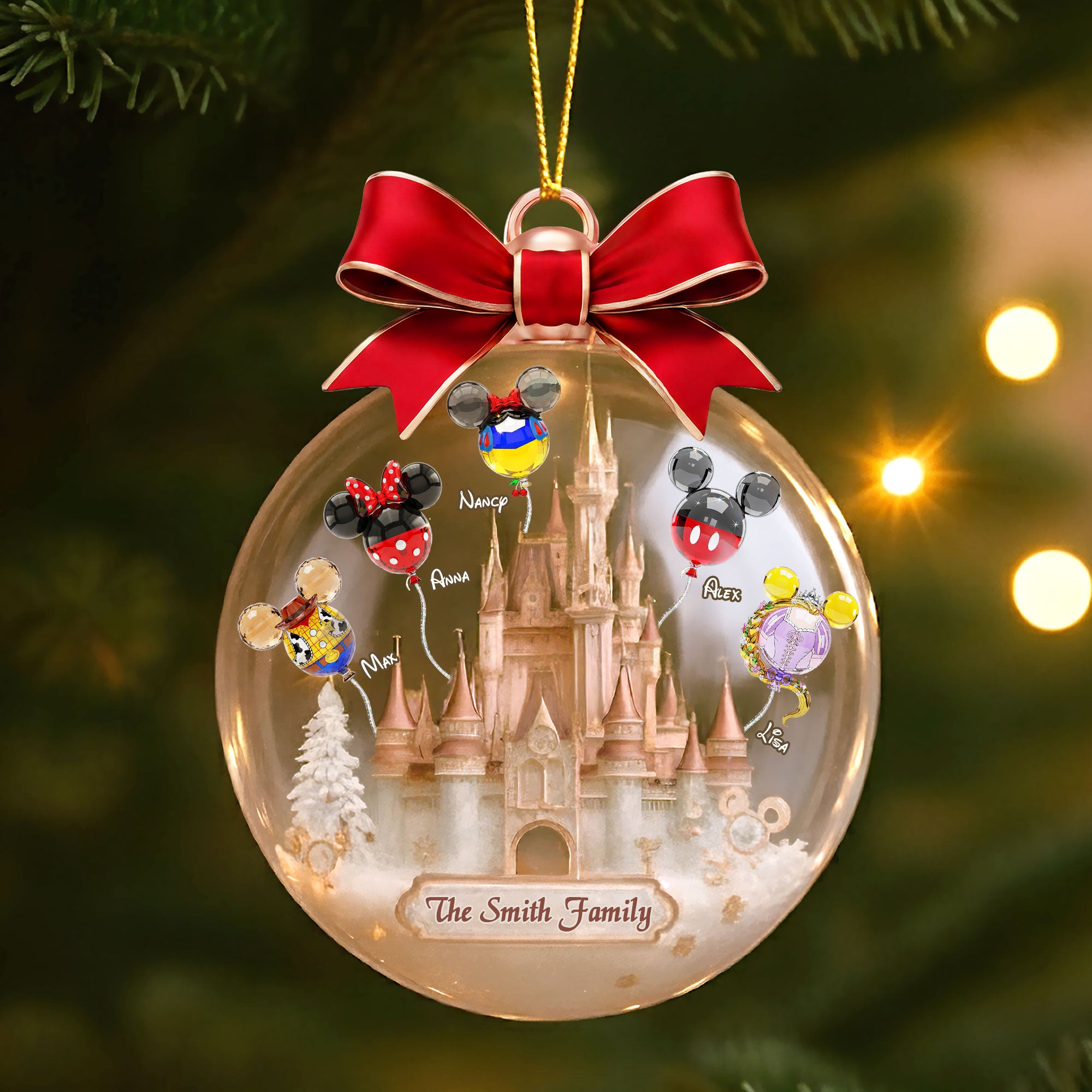 Balloon Fairytale Family Ornament - Personalized Gifts For Family 04ohti250925