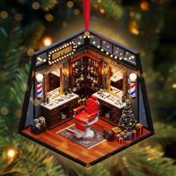 Alternative view of Barber Shop Miniature Ornament - Personalized Gifts For Barbers 04pgta120825