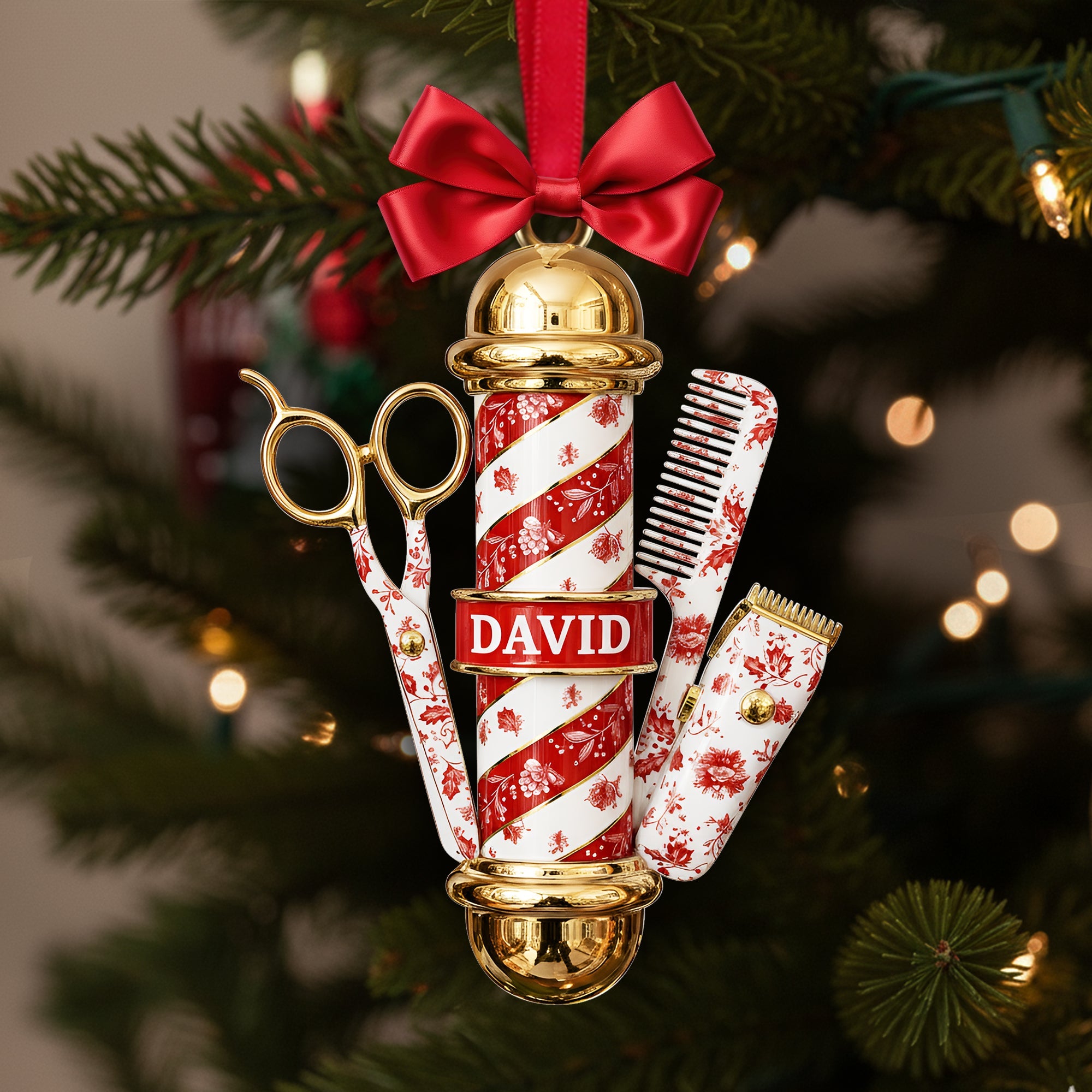Alternative view of Barber's Essentials Ornament - Personalized Gifts For Barber 01PGLU111025