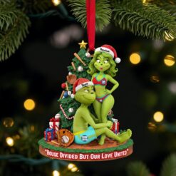 Alternative view of Baseball Couple Ornament - Personalized Gifts For Funny Couple Christmas Ornament 02HULU081025