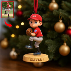 Baseball Kid Acrylic Ornament - Custom Photo Gifts For Baseball Lovers 01pgqn280825