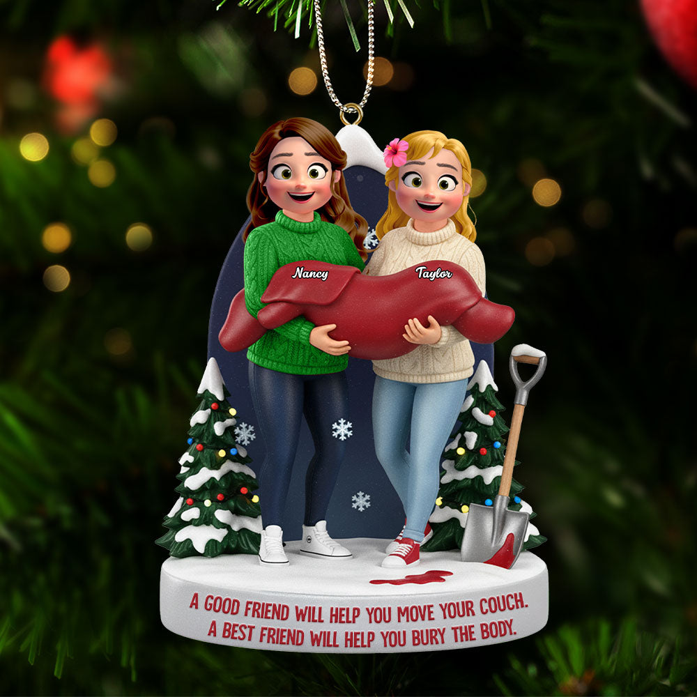 Alternative view of Bestie Acrylic Ornament - Personalized Gifts For Friends Christmas Ornament 02NATI081125