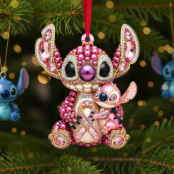 Breast Cancer Mom Ornament - Personalized Gifts For Mom 05nata060925