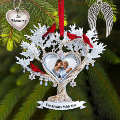 Cardinal Memory Custom Photo Ornament - Personalized Memorial Gift For Loved Ones 01TGLU180825