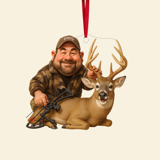 Caricature Art Hunting Ornament - Custom Photo Gifts For Hunting Lovers 03ohta210825 - Image 5
