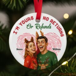 Caricature Couple Ornament - Custom Photo Gifts For Couple 03pgti270825