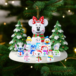 Alternative view of Cartoon Characters Christmas Ornament - Personalized Gifts For Grandma 05naqn040925