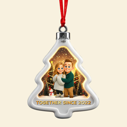 Cartoon Style Christmas Ornament - Custom Photo Gifts For Couple 06pgqn200825 - Image 4