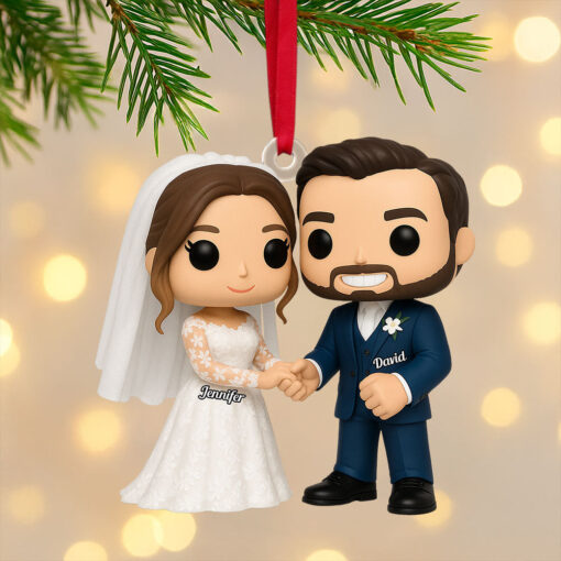 Cartoon Wedding Ornament - Custom Photo Gifts For Couple 05pgti040925 - Image 3