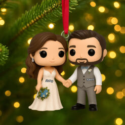 Cartoon Wedding Ornament - Custom Photo Gifts For Couple 05pgti040925