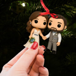 Alternative view of Cartoon Wedding Ornament - Custom Photo Gifts For Couple 05pgti040925