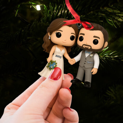 Cartoon Wedding Ornament - Custom Photo Gifts For Couple 05pgti040925 - Image 2