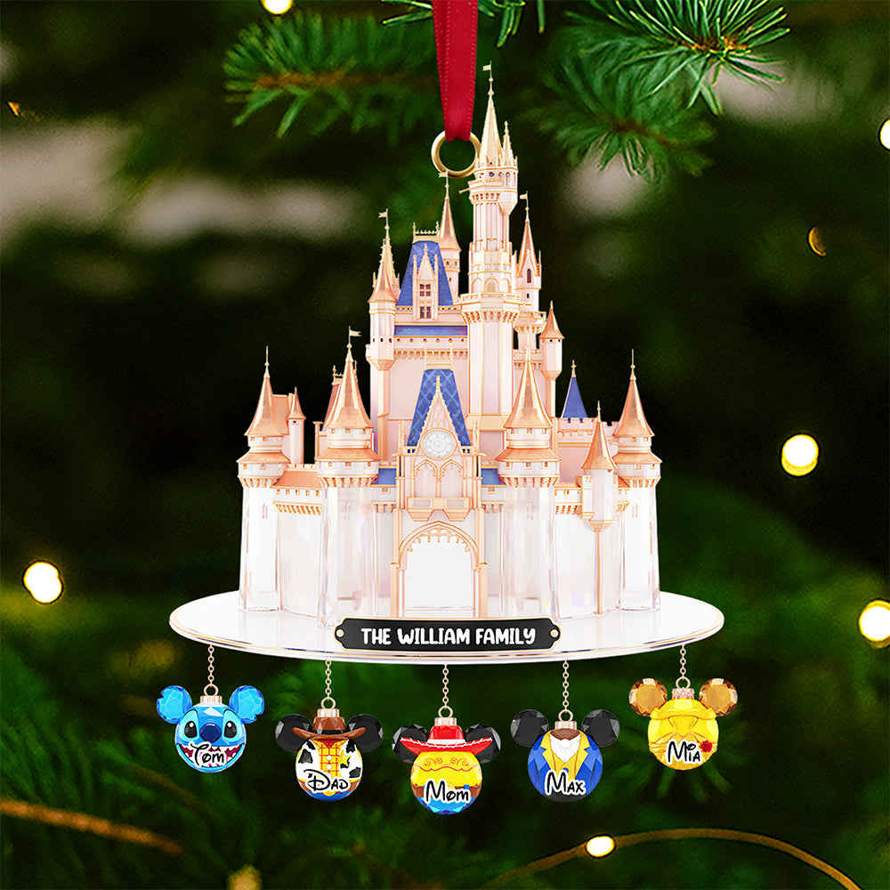 Castle Family Christmas Ornament Personalized Gifts For Family 01OHDT041125
