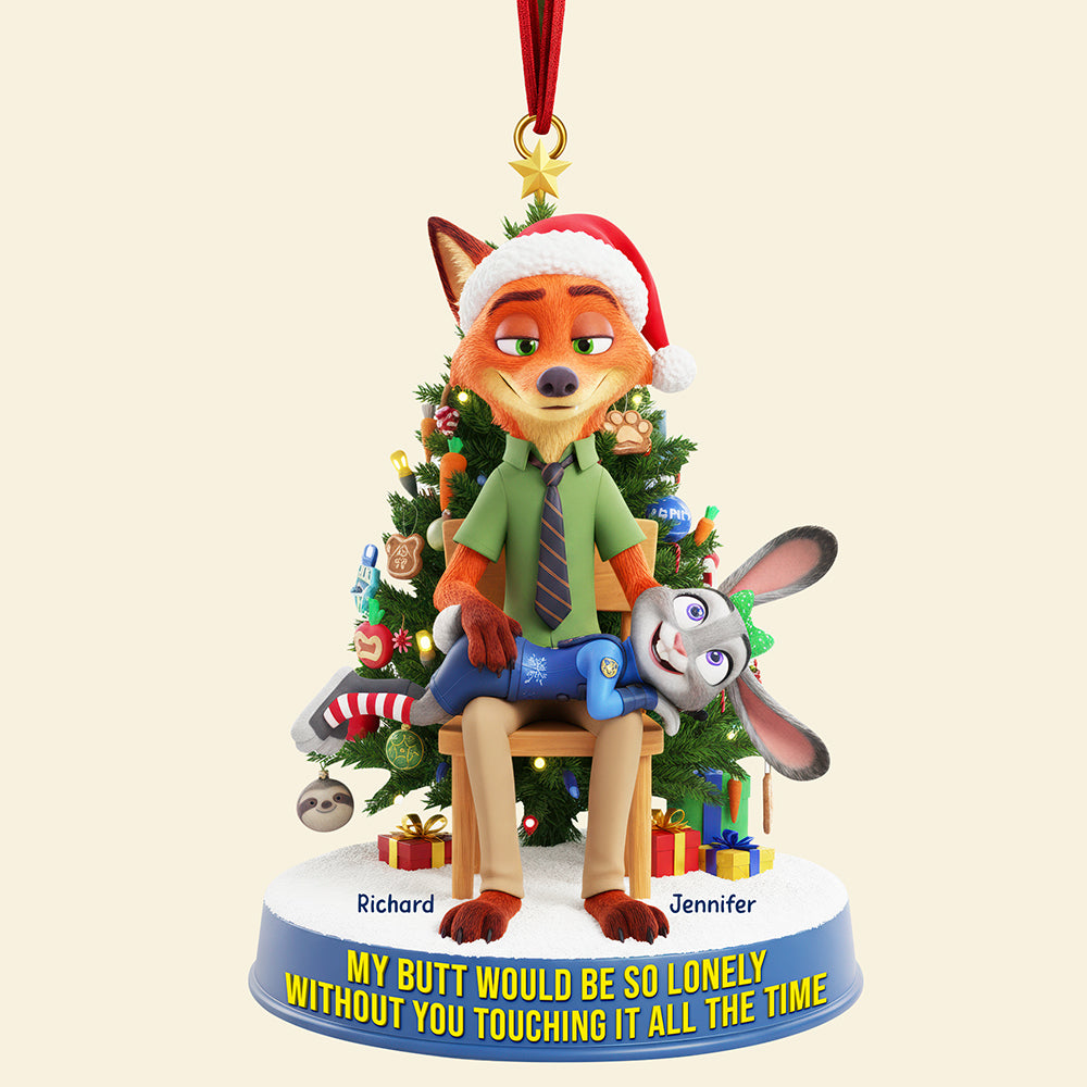 Alternative view of Cheeky Couple Ornament - Personalized Gifts For Couple 02naqn170925