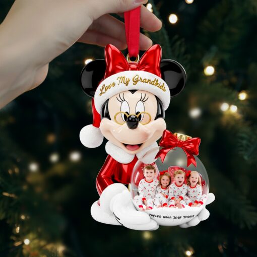Cherished Grandkids Ornament - Personalized Custom Photo Gift For Grandkids 01PGLU271025 - Image 2