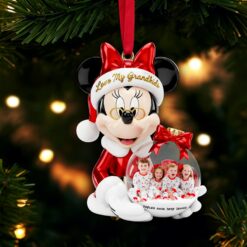 Cherished Grandkids Ornament - Personalized Custom Photo Gift For Grandkids 01PGLU271025