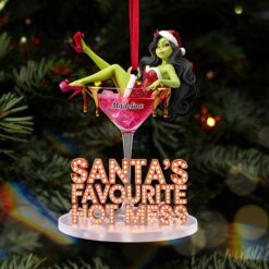 Christmas Cocktail Ornament – Funny Personalized Holiday Gifts For Her 01pamg251025