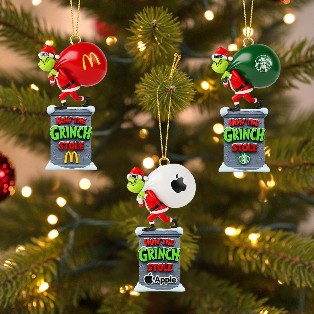 Alternative view of Christmas Green Monster Ornament - Personalized Gifts For Christmas Ornament 01HYTN160925