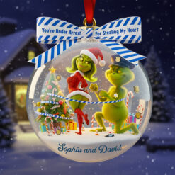 Christmas Love Under Arrest - Personalized Gifts For Couple Ornament 06TGDT300925