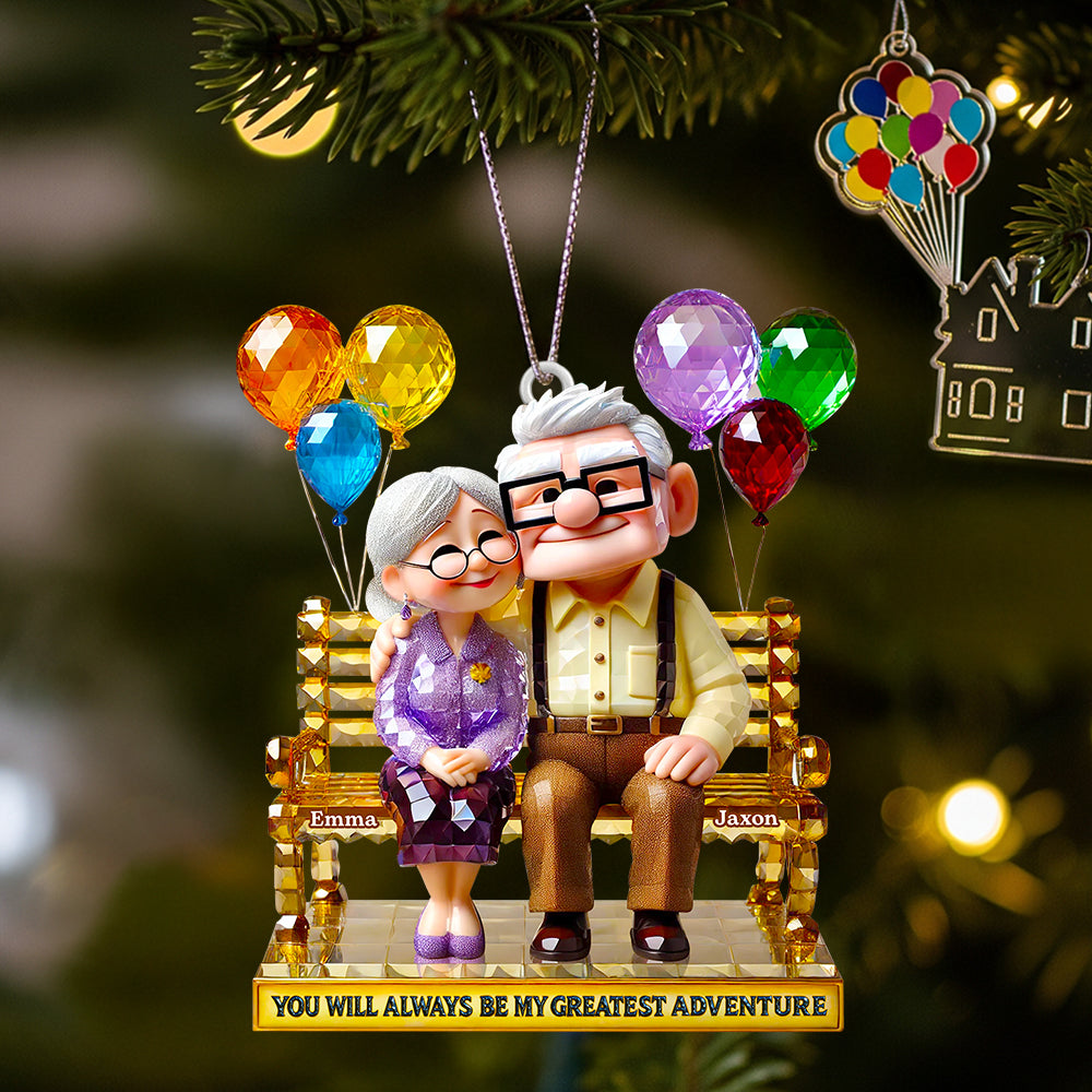 Christmas Romantic Couple Ornament Personalized Gifts For Couple 03TGDT050925