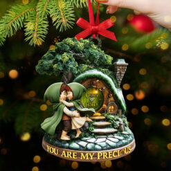 Alternative view of Couple At Fantasy Home Christmas Ornament, Personalized Gifts For Couple 03qhta180925