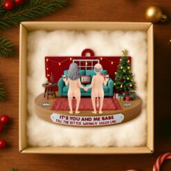 Alternative view of Couple Forever Christmas Ornament Personalized Gifts For Couple 02NADT241025