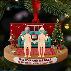 Couple Forever Christmas Ornament Personalized Gifts For Couple 02NADT241025