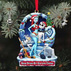 Alternative view of Couple's Hearts United Ornament - Personalized Gift For Couples 03HULU290925