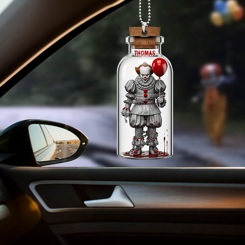 Alternative view of Creepy Killer Car Ornament – Personalized Gifts For Horror Movie Fans 02naqn120825
