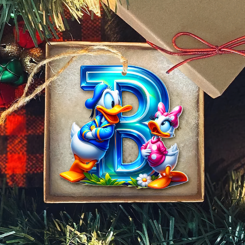 Custom Alphabet Letter Christmas Gifts For Couple Acrylic ornament 01XQPU251024