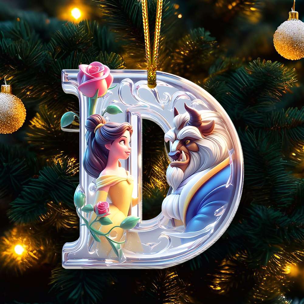 Custom Alphabet Letter Christmas Gifts For Movie Lovers Acrylic Ornament 03OHMH211024